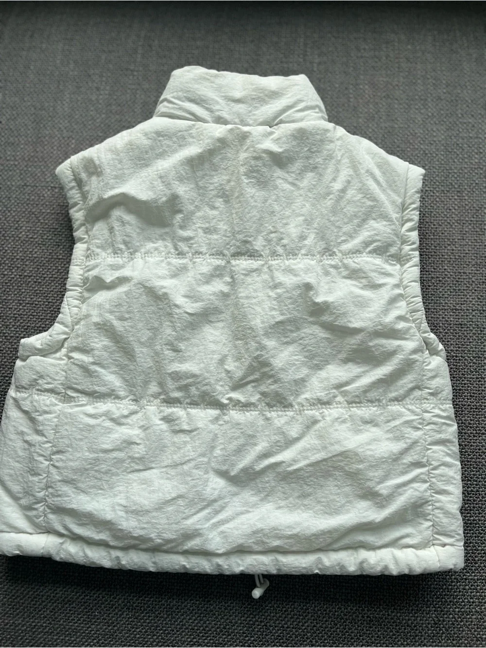 Thread & Supply White Quilted Puffer Vest
